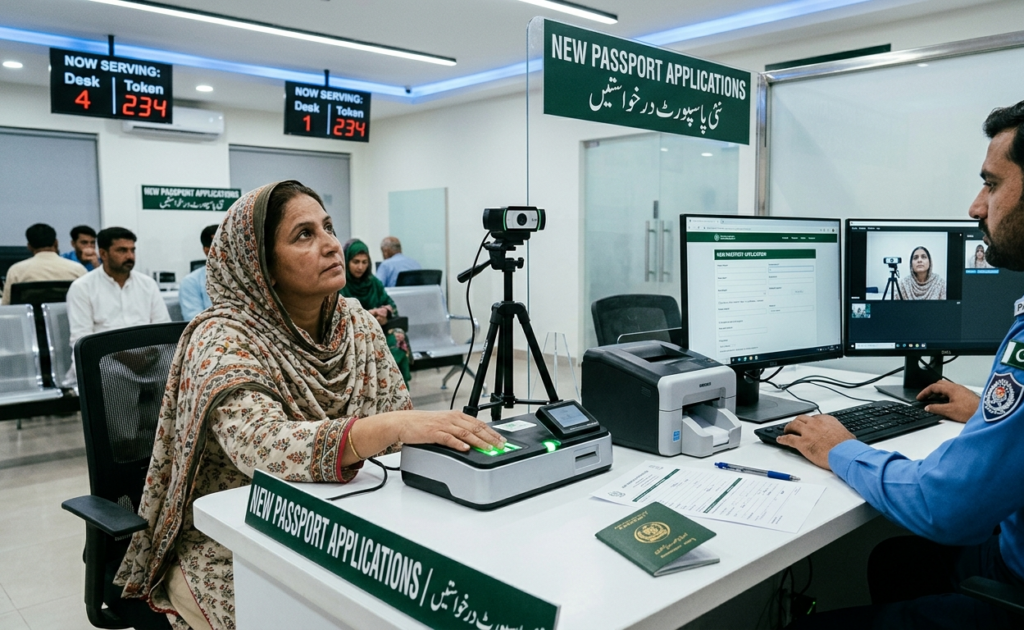 new Pakistani passport application